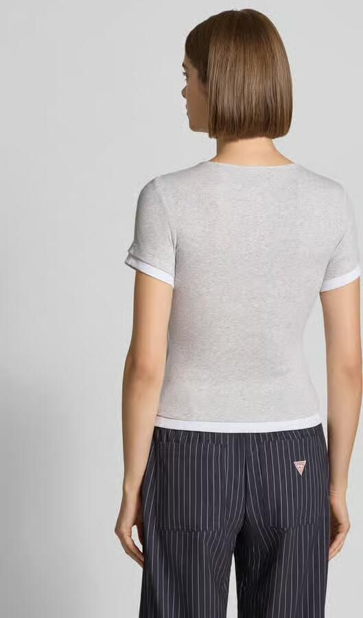 GUESS Jeans slim fit T-shirt met gestikt logo - Foto 3
