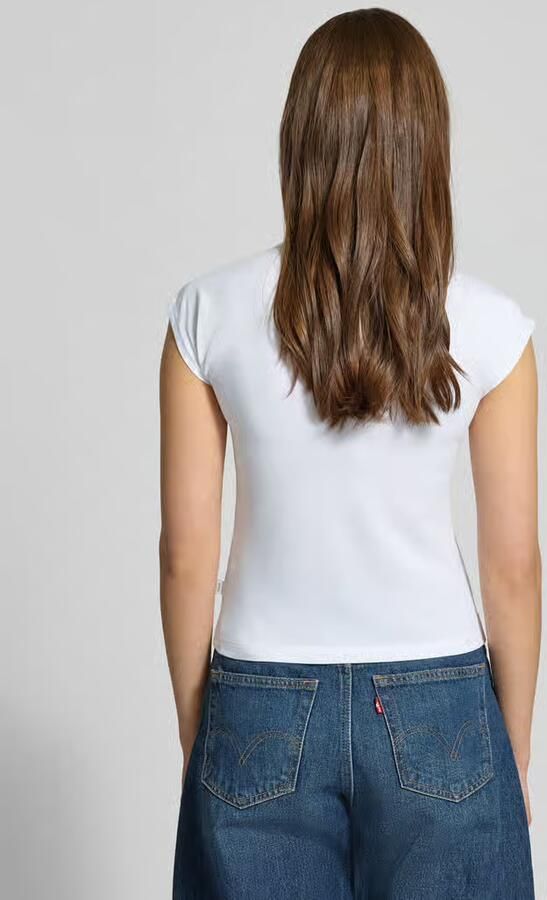 GUESS Jeans Slim Fit T-shirt met logo-stitching - Foto 4