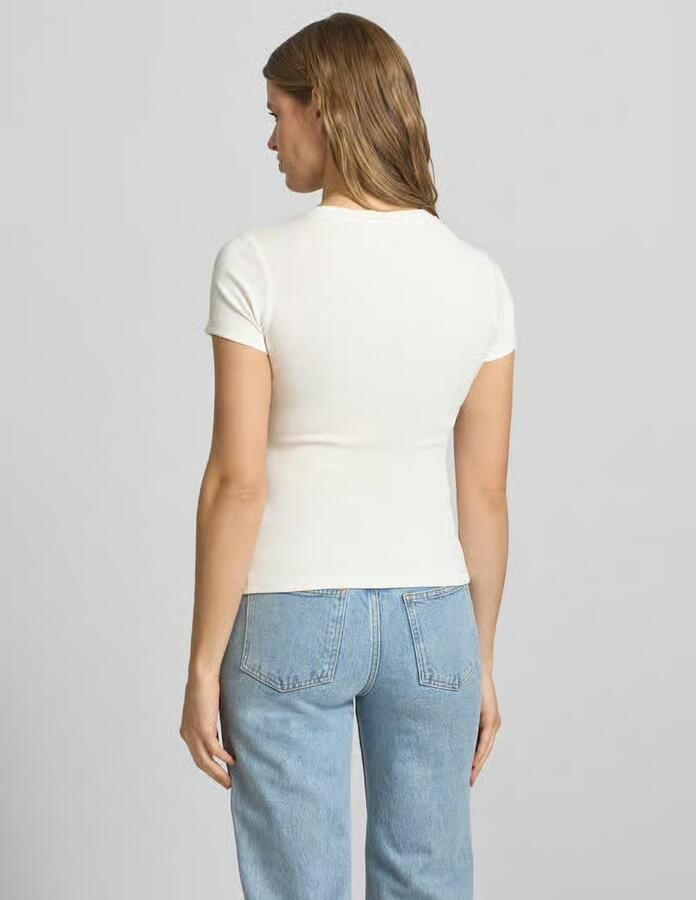 Guess T-shirt Korte Mouw GJ SS CN RIB EMBRO - Foto 3