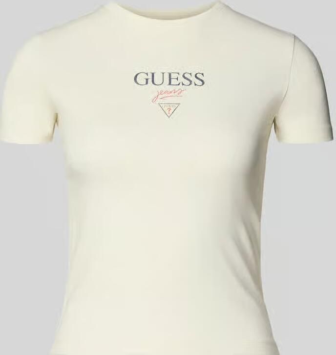 Guess Jeans T-shirt met logo en ronde hals
