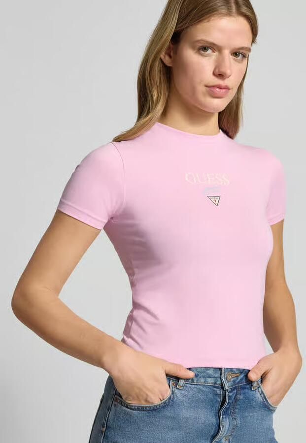 Guess Jeans T-shirt met logo en ronde hals - Foto 2