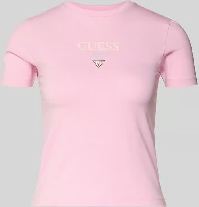 Guess Jeans T-shirt met logo en ronde hals