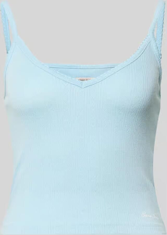 GUESS Jeans Tanktop met logo model 'GJ POINTELLE CAMI' - Foto 2