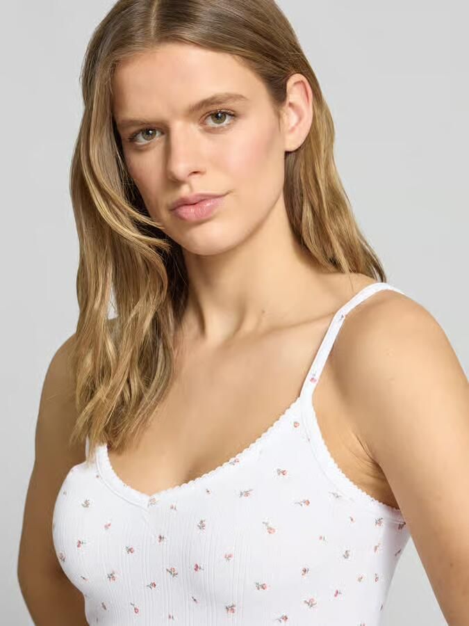 GUESS Jeans Top met bandjes met V-hals en logo