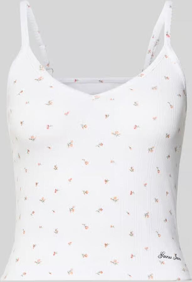 GUESS Jeans Top met bandjes met V-hals en logo - Foto 2