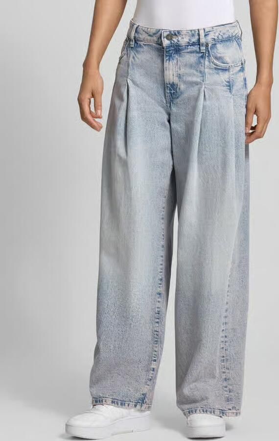 GUESS Jeans wide fit jeans met bandplooien - Foto 2