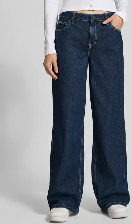 GUESS Jeans wide fit jeans met logopatch - Foto 2