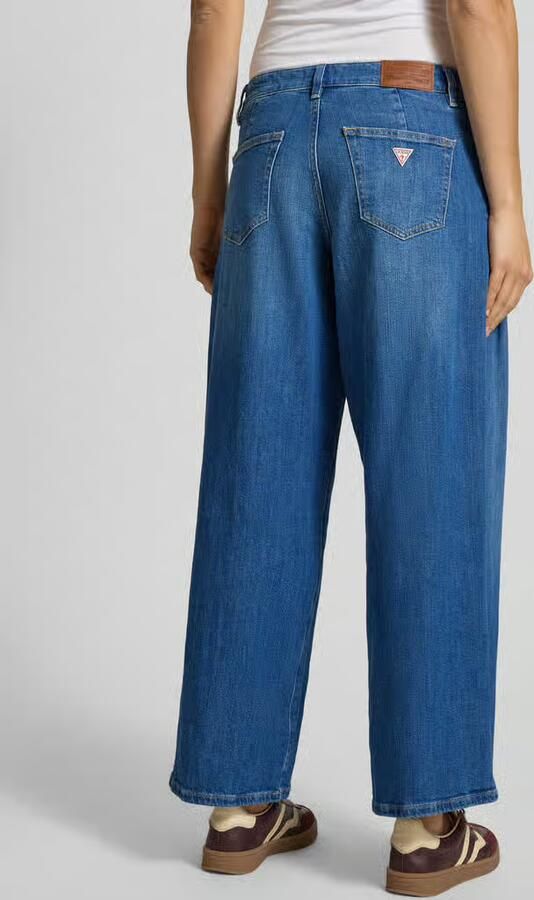 GUESS Jeans Wide fit Jeans met plooien