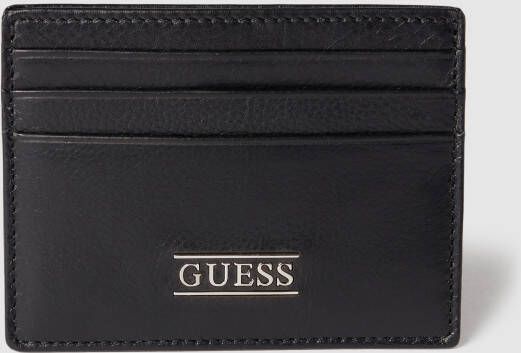 Guess Kaarthouder Portemonnee Minimalistische Stijl Black