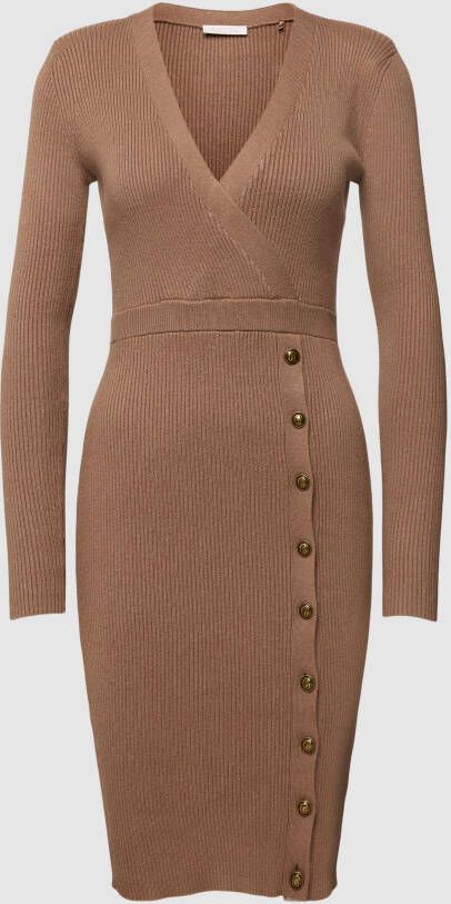 Guess Knielange gebreide jurk in wikkellook model 'ALEXANDRA'