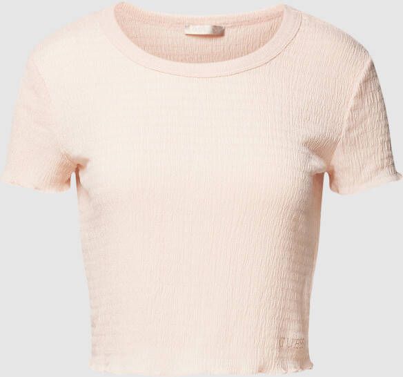 Guess Kort T-shirt met smokdetails model 'SMOKED'