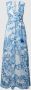 Guess Blauwe Lange Jurk Vrouwen Lente Zomer Collectie Blue Dames - Thumbnail 1