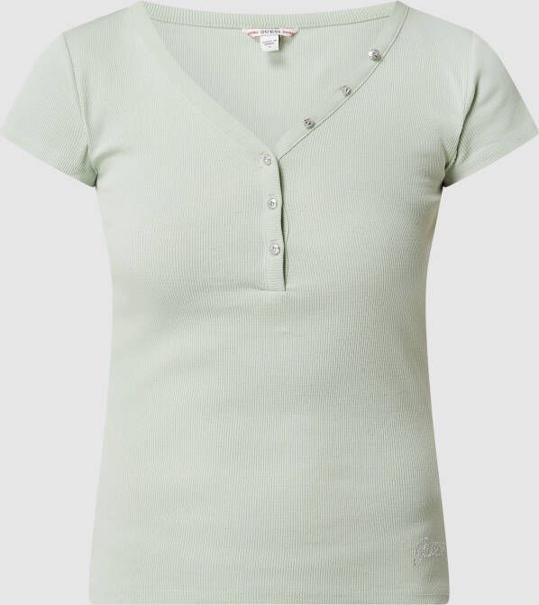 Guess Serafinoshirt met stretch model 'Henley'