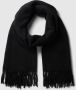 Guess Rechthoekige sjaal met franjes in het zwart Black Dames - Thumbnail 2