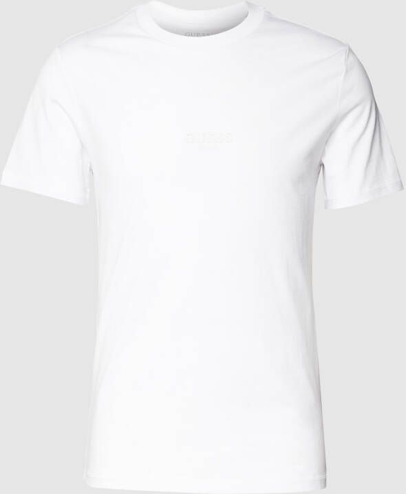 Guess Slim fit T-shirt met labelprint