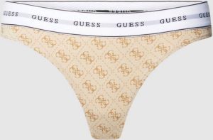 Guess String met all-over motief model 'CARRIE'