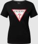 Guess Zwart Bedrukt T-Shirt voor Vrouwen Black Dames - Thumbnail 2