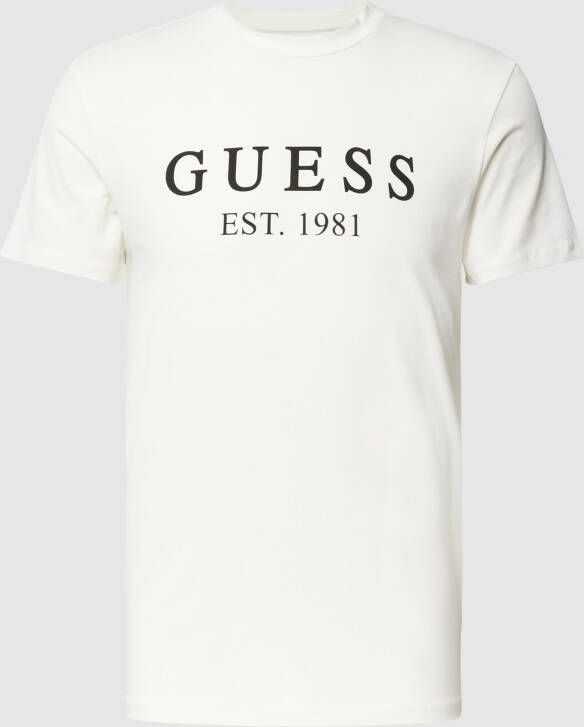 Guess T-shirt met labelprint