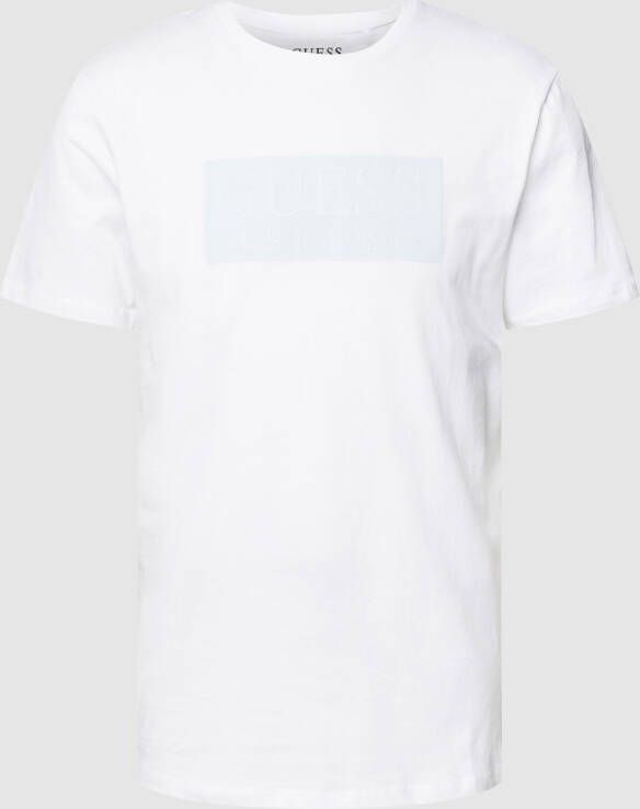 Guess T-shirt met labelprint model 'LOGO TEE'
