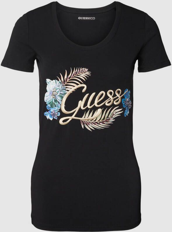 Guess T-shirt met labelstitching