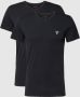 Guess T-shirt met V-hals in een set van 2 stuks model 'CALEB HERO' - Thumbnail 1