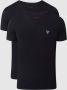 Guess Zwart Stretch T-Shirt met Bedrukt Logo Black Heren - Thumbnail 1