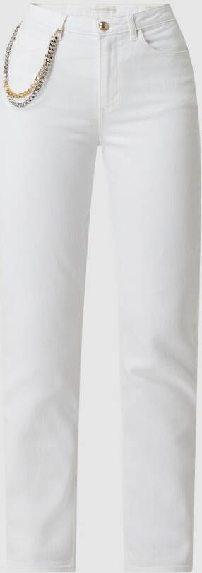 Guess Hoge Taille Slim Fit Ketting Jeans White Dames