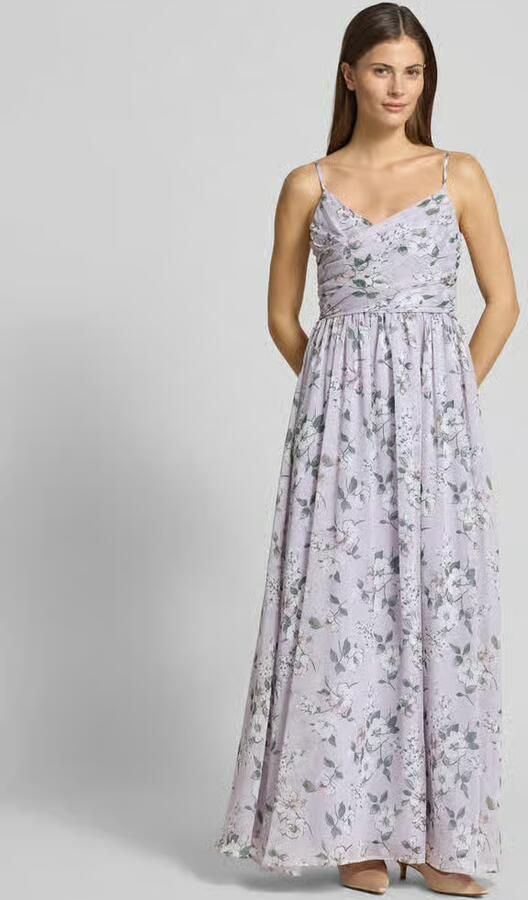 GUIDO MARIA KRETSCHMER WOMAN avondjurk met florale all-over print model 'Kate' GMK for Bridgerton - Foto 2