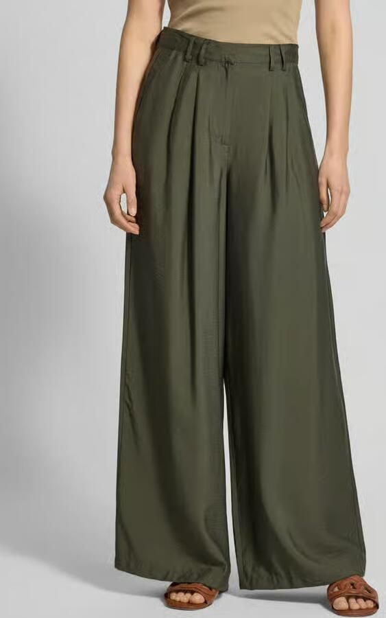 GUIDO MARIA KRETSCHMER WOMAN Broek met wijde pijpen van viscosemix model 'FINJA' - Foto 2