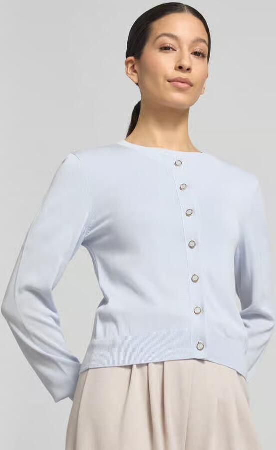 GUIDO MARIA KRETSCHMER WOMAN Cardigan van Lyocellmix met Ronde hals Model 'ARABELLA'