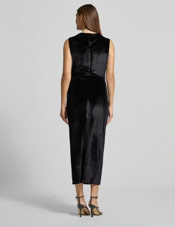 GUIDO MARIA KRETSCHMER WOMAN Cocktailjurk met plooien en loopsplit model 'Felicitas'