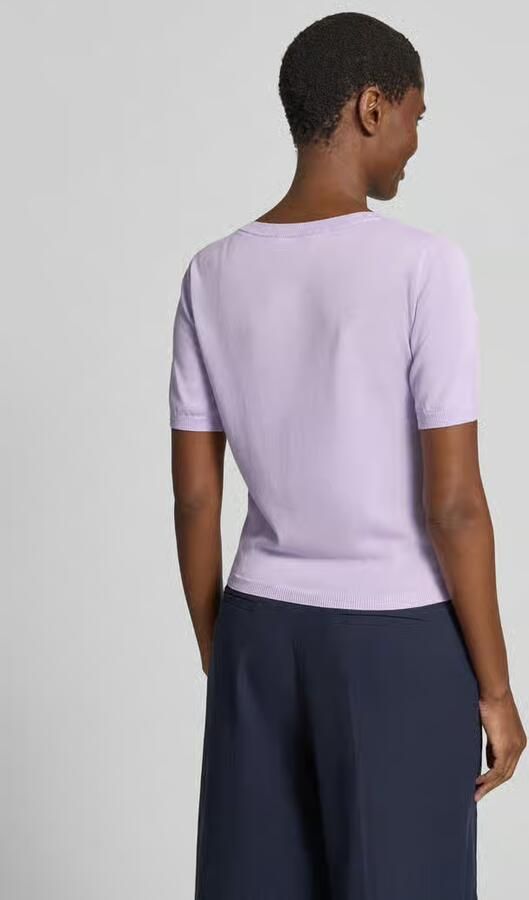 GUIDO MARIA KRETSCHMER WOMAN Gebreid shirt van lyocellmix met ronde hals - Foto 3