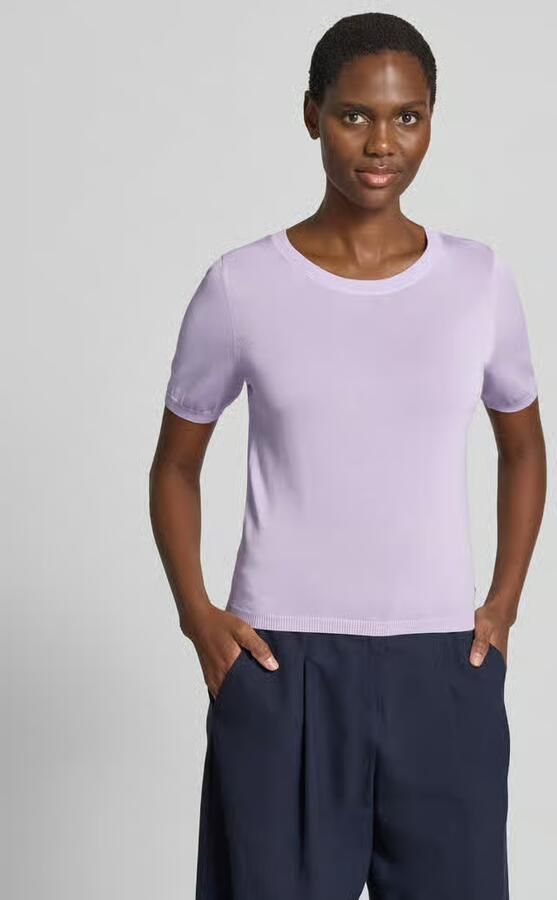 GUIDO MARIA KRETSCHMER WOMAN Gebreid shirt van lyocellmix met ronde hals - Foto 2