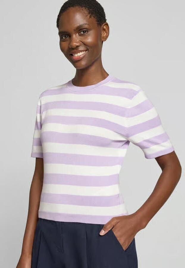 GUIDO MARIA KRETSCHMER WOMAN Gebreid shirt van viscosemix in allover-look model 'Maria'
