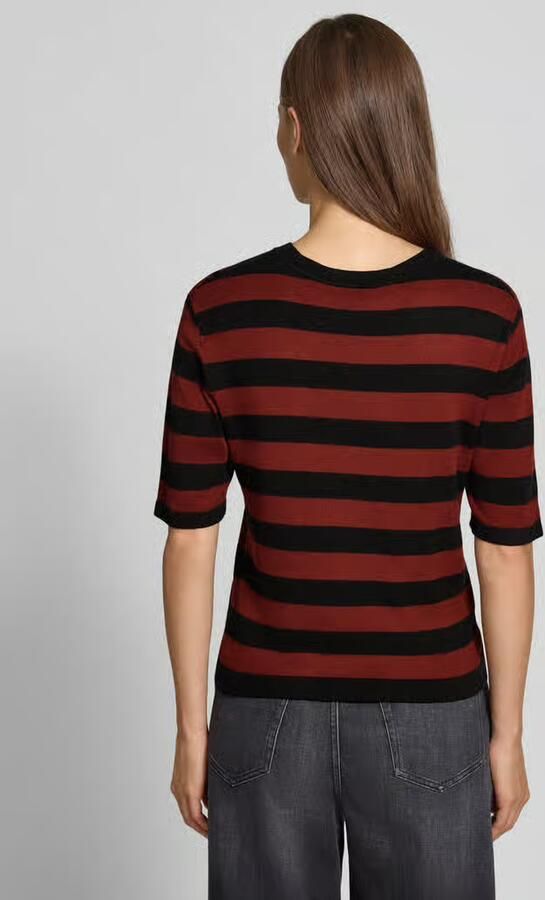 GUIDO MARIA KRETSCHMER WOMAN Gebreid shirt van viscosemix met ronde hals