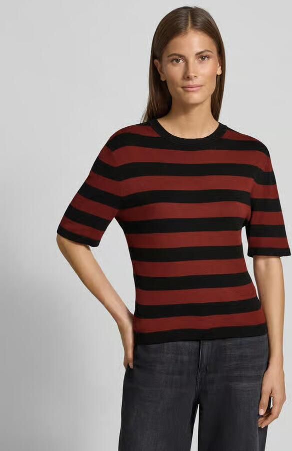GUIDO MARIA KRETSCHMER WOMAN Gebreid shirt van viscosemix met ronde hals - Foto 2