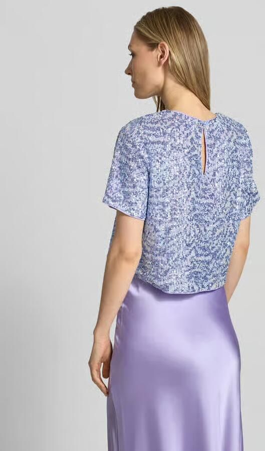 GUIDO MARIA KRETSCHMER WOMAN Kort T-shirt met pailletten model 'Dine'