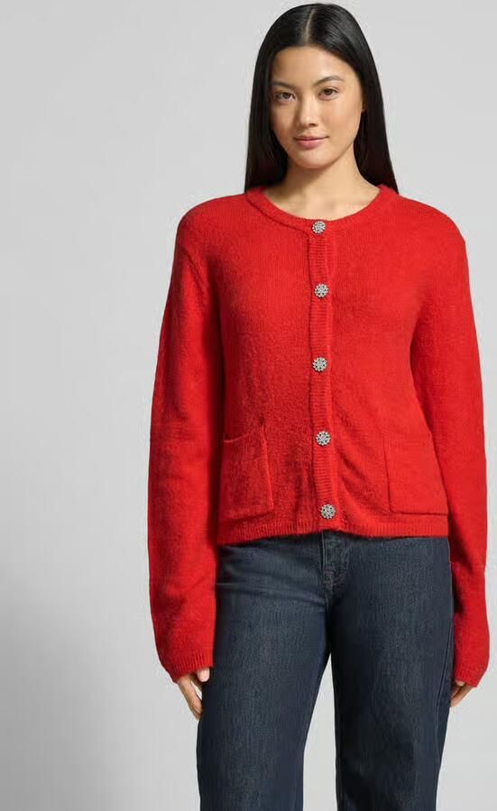 GUIDO MARIA KRETSCHMER WOMAN Loose fit gebreid jack met wol model 'Hanni' - Foto 3