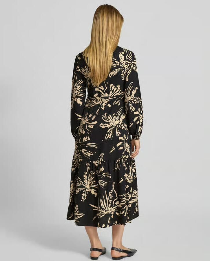 GUIDO MARIA KRETSCHMER WOMAN Relaxed fit maxi-jurk van viscosemix model 'Ayana'