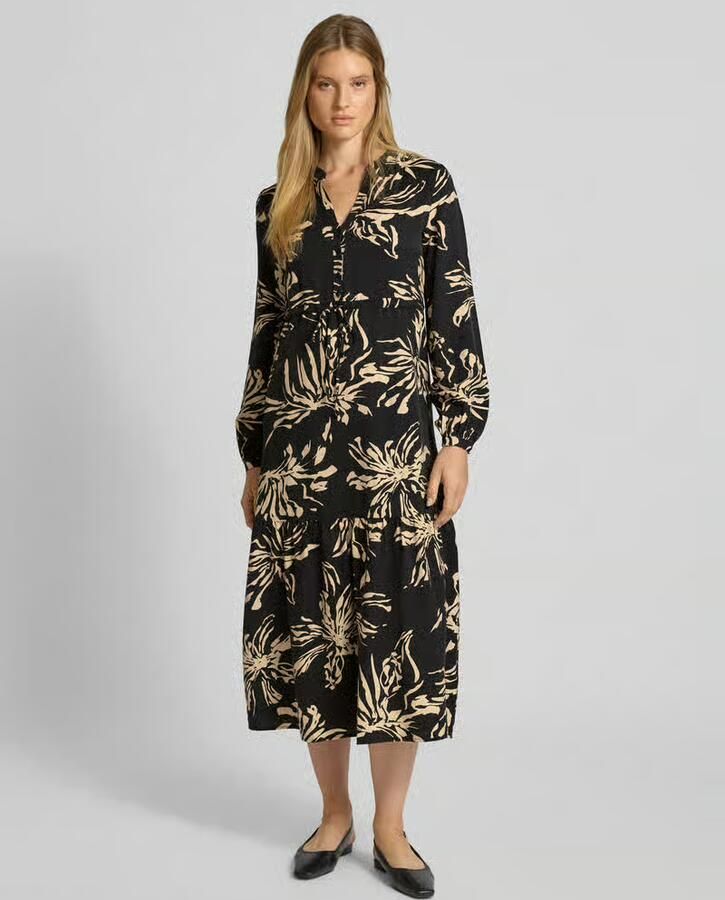 GUIDO MARIA KRETSCHMER WOMAN Relaxed fit maxi-jurk van viscosemix model 'Ayana' - Foto 2