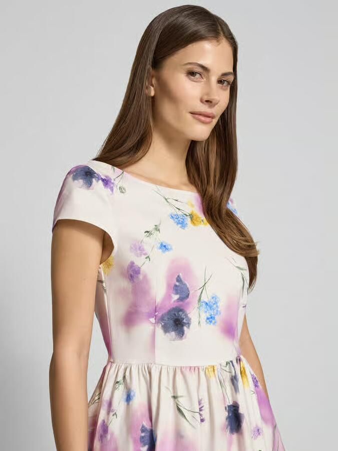GUIDO MARIA KRETSCHMER WOMAN Midi-jurk met een florale all-over print Model 'Bridgerton' GMK for Bridgerton