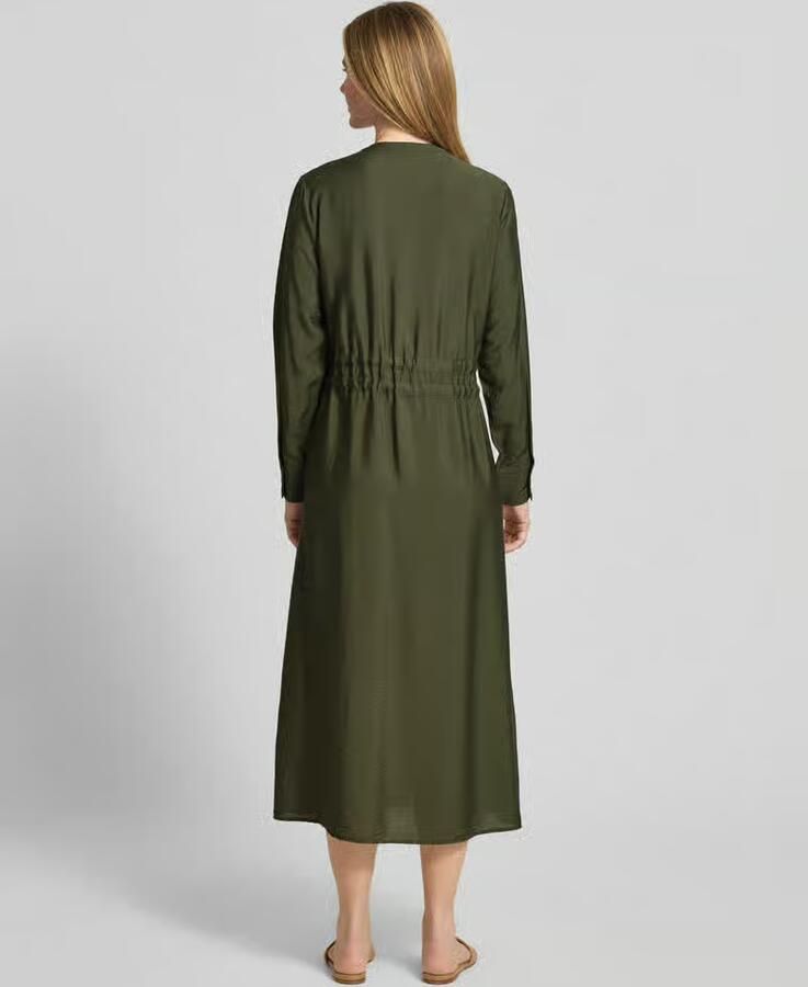 GUIDO MARIA KRETSCHMER WOMAN Relaxed fit midi-jurk van viscosemix model 'Mariela'