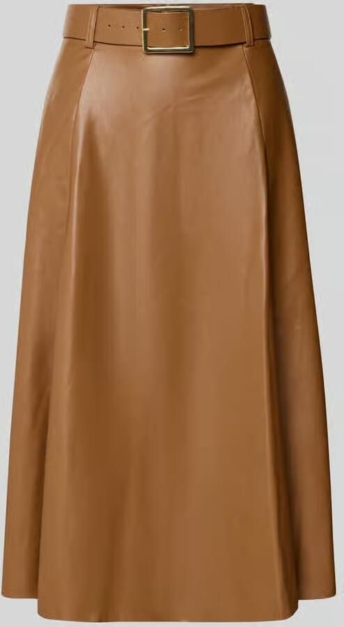 GUIDO MARIA KRETSCHMER WOMAN Midirok in leerlook met riem model 'SALLY' - Foto 2
