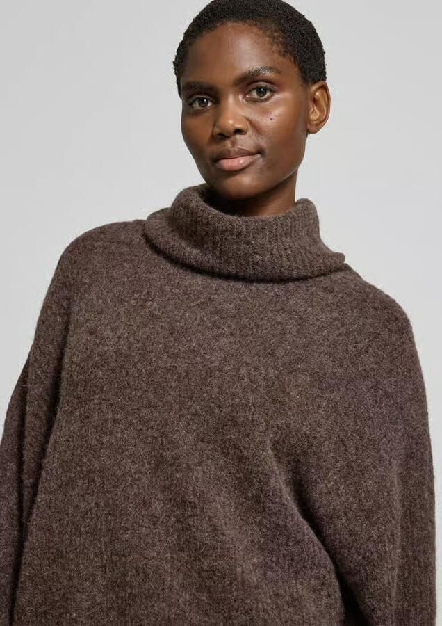 GUIDO MARIA KRETSCHMER WOMAN Oversized gebreide pullover van wolmix met alpaca-aandeel model 'Insa'