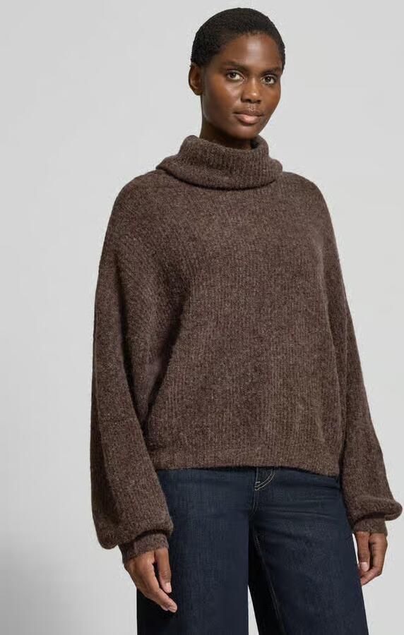 GUIDO MARIA KRETSCHMER WOMAN Oversized gebreide pullover van wolmix met alpaca-aandeel model 'Insa' - Foto 3