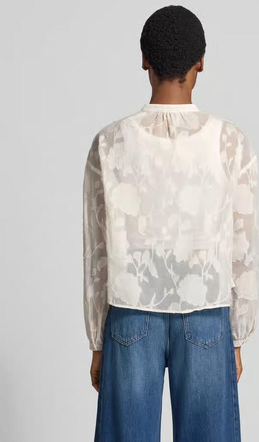 GUIDO MARIA KRETSCHMER WOMAN Regular fit blouse met bloemendesign model 'Malina' - Foto 3