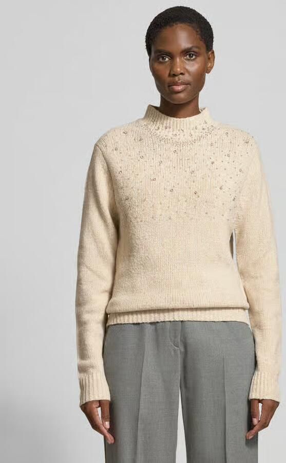 GUIDO MARIA KRETSCHMER WOMAN regular fit gebreide pullover met siersteentjes model 'DAKOTA' - Foto 2