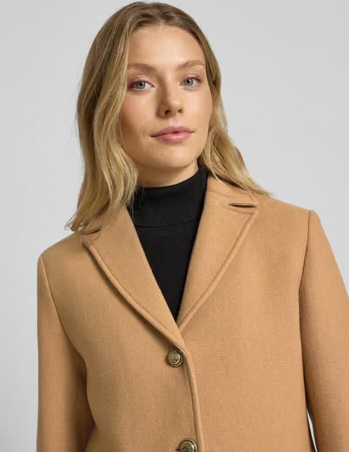 GUIDO MARIA KRETSCHMER WOMAN Regular fit lange wollen jas met reverskraag model 'Viola' - Foto 2