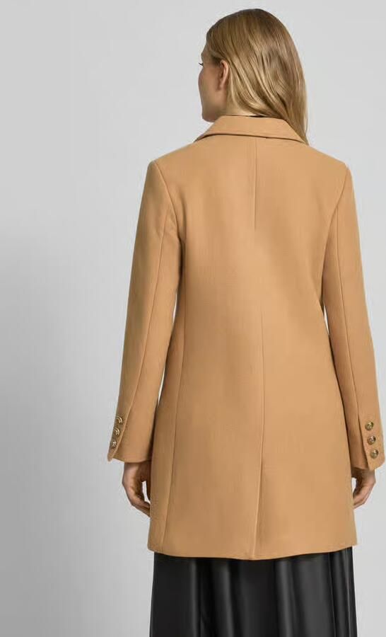 GUIDO MARIA KRETSCHMER WOMAN Regular fit lange wollen jas met reverskraag model 'Viola' - Foto 3