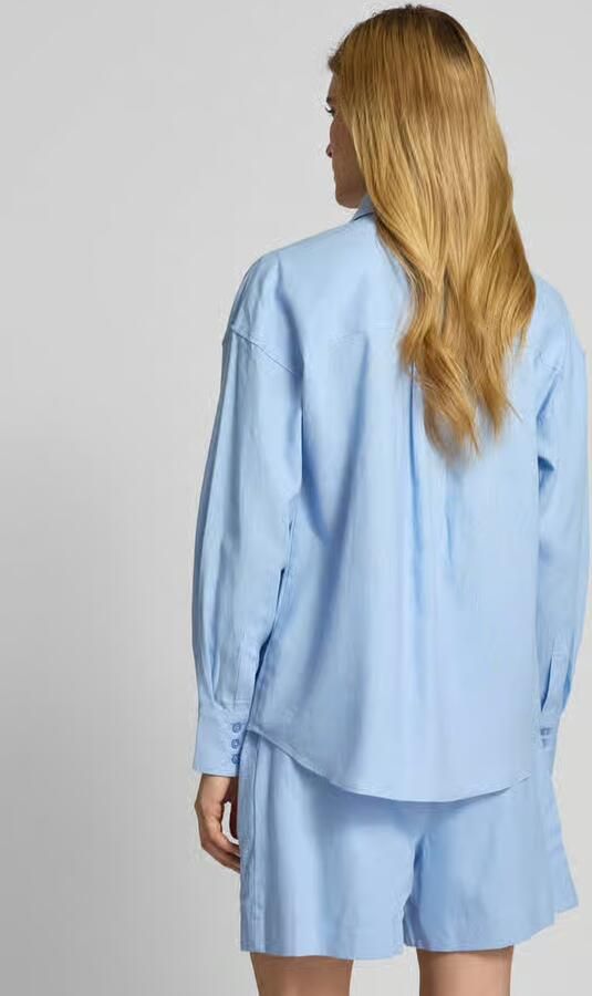 GUIDO MARIA KRETSCHMER WOMAN Regular fit linnen blouse met borstzakken model 'SHIRIN'